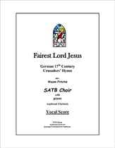 Fairest Lord Jesus SATB choral sheet music cover